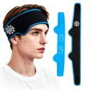 Headache Ice Pack Head Wrap for Migraines Reusable Gel Forehead Ice Pack | for Injuries Cold Pack Head Ice Therapy Wrap for Headache Relief Fever Tension Sinus Pain Chemo Head Injuries Stress (Black)
