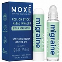 MOXE Migraine Rollon Stick & Nasal Inhaler Stick, Headache & Tension Relief | Peppermint, Spearmint, Eucalyptus, Camphor, Tea Tree and Wintergreen Essential Oil Blend, Easy-to-Use Relief