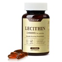 Sunflower Lecithin 2400 mg 90 Softgels Rich in Phosphatidyl Choline | Supplement Nervous System Support | Non-GMO, Gluten Free