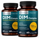 Sunergetic Premium DIM Supplement – 150mg diindolylmethane, Broccoli, Calcium D-Glucarate & Bioperine for Men & Women – DIM Complex for Menopause Support & Balance - 60 Capsules (Pack of 2)