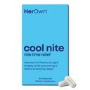 Her Own Cool Nite, Night Time Relief, Female Hormone Balance Capsules for Night Sweats, Hot Flashes & Mood Swings with Kudzu & Black Cohosh, 60 Count
