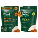 ROOT LABS Alpha Shilajit Gummies with Tongkat Ali & Maca + Sea Moss Gummies with Black Seed Oil, KSM-66 Ashwagandha & 92+ Minerals | for Men & Women | 240 Gummies