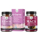 Bundle of G-Curve Butt and Breast Support Capsules - Horny Goat Weed Muira Puama & Maca Root and Maca Root Capsules for Women - Potent Herbal Supplement Non-GMO Certified Vegan and Gluten-Free