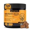 Dog Multivitamin Soft Chews, Daily Vitamins for Dogs, 120 Count | Dog Vitamins & Minerals for Heart & Vision Support, 23 Active Ingredients with CoQ10, Taurine, Lutein & Omega-3 Fish Oil