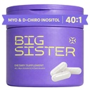 Big Sister 40:1 Myo-Inositol & D-Chiro Inositol Supplement for Women | Supports Hormonal Balance, Healthy Ovulation & Menstrual Regularity | 90 Vegan Capsules