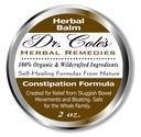 Dr. Cole’s Organic Herbal Constipation Balm – External Ointment for Comfort & Ease – 100% Organic & Wildcrafted Ingredients – Safe for All Ages & Pets – Metal Twist-Off Jar – 2 oz