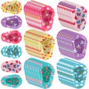 Panelee 60 Pcs Adhesive Eye Patches Bulk Breathable Colorful Fun Designs 3 x 2 Inch Light Blocking Cotton Bandages for Women Men Adults, 6 Styles