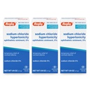 Rugby Sodium Chloride Hypertonicity Ophthalmic Ointment 5% - 50 mg Sodium Chloride Eye Ointment for Temporary Corneal Edema Relief - Made With Lanolin and Mineral Oil - Alcohol-Free - 0.125 Oz(3 Pack)