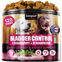 Cranberry Chews for Dogs Bladder Support, D-Mannose Urinary Wellness Treats | Daily Care with Pumpkin & Fish Oil, Small & Large Breeds, Senior Support, Balanced Nutrition - 120 Duck Flavor Soft Chews