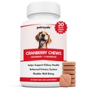 Cranberry Chews for Dogs – UTI Support & Bladder Support – Cranberry Supplement for Dogs – Dog Kidney Support – Urinary Tract & Bladder Control (30 Soft Chews)