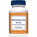 The Vitamin Shoppe Bromelain 500mg 600 GDU - Protein Digestion & Absorption | Pineapple Enzyme | 100 Capsules | Digestive Support