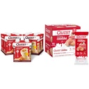 Quest Protein Shake Salted Caramel 4 Pack and Strawberry Cake Frosted Cookies Twin Pack Bundle, 30g Protein