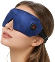 Cordless Heated Eye Mask for Dry Eyes with Warm Compress, Rechargeable Electric with 4 Heat Settings, Eye Compress for Stye, Chalazion & Blepharitis Treatment, Blackout Sleep Mask, Auto-Off, Washable
