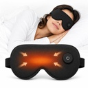 Heated Sleep Mask with 3-Level,Portable Eye Mask for Dry Eyes & Travel | 3-Level Soothing Heat,Cordless Sleep Mask,3D Light-Blocking Design,Adjustable Strap,Washable Cover,for Sleep,Home