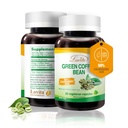 LOVITA Green Coffee Bean Extract, Standardized to 50% Chlorogenic Acids, 4:1 Concentrated for Metabolism, Natural Antioxidant & Size-Reduction Support, Plant-Based, 60 Vegan Capsules