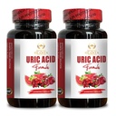 URIC Acid Formula - How Tart Cherry and Green Coffee Beans Help Maintain Uric Acid Levels, Antioxidant-Rich, Uric Acid Flush for gout - 2 Bottles