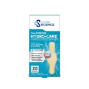 Care Science Hydrocolloid Gel Bandages, 0.78in x 2.36in, 20 Count | For Use on Minor Cuts, Scrapes and Blisters. Waterproof, Covers and Cushions, Supports a Moist Wound Environment.