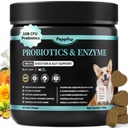 Probiotics for Dogs, 10B CFU with 5 Prebiotics & 5 Enzymes, Chicken, 90 Ct | Digestive Enzymes & Pumpkin Fiber for Gut Health and Bowel Support, Dog Supplement for Gas Relief & Constipation
