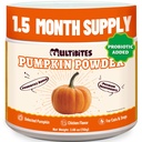 Pumpkin Powder for Dogs & Cats, Chicken Flavor, 3.88 oz | High-Fiber Digestive Supplement with Probiotics, Prebiotics & Pumpkin Seeds for Gut Health & Firm Stool. Use as Food Topper