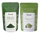 Moringa Powder & Pure Spirulina Powder Bundle – 100% Pure Moringa Leaf & Spirulina, No Fillers, Non-GMO, Vegan Protein, Immune Support & Antioxidants (3.52oz Each)