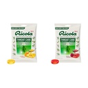 Ricola Max Honey Lemon & Swiss Cherry Throat Care Large Bags with Liquid Center | 34 Count (2 Pack)