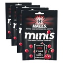 HALLS Minis Cherry Flavor Sugar Free Cough Drops, 48 Drops (Pack of 4)