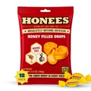 Honees Honey Filled Drops, Honey Cough Drops with Real Natural Sore Throat Relief-Nothing Artificial-Throat Coat Lozenges, Natural Cough Suppressant, Non-GMO (12 Pack – 240 drops)