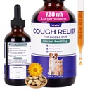 Wellix 4oz Kennel Cough Treatment for Dogs & Cats, Cold Relief High-Volume | All-Natural Herbal Formula for Dog Cough, Sneezing & Cat Cold Relief – Long-Lasting Bacon Flavor Throat Gold for Dogs
