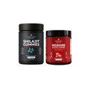 Veralinda Migraine Gummies + Shilajit Gummes – Natural Brain Health, Migraine iWellness & Daily Energy Support – Magnesium, Riboflavin B2, Feverfew & 1500 mg Shilajit (50% Fulvic Acid) – Vegan,