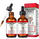 Feline Urinary Tract Health 2Pack, Cat UTI Remedy, Natural Herbal Supplement 4 fl oz, Supporting Regular Care for Urinary Health