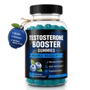 Ninsiec Testosterone Booster Gummies, Male Enhancing Supplement, Enlargement Gummies for Men, Male Enhancement Chews Energy, Strength, Stamina, Endurance, Performance, Natural Blue Berry Chews -60