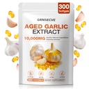 Aged Garlic Extract 300 Softgels 2-Year Aged Garlic | Immune Support, Antioxidant & Cardiovascular Wellness, Odorless, All-Natural, Gluten-Free, Non-GMO