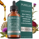 Liver Support Drops with Milk Thistle, NAC & Dandelion | 2 fl oz | 80% Silymarin with Dandelion Root & Artichoke Leaf for Liver & Antioxidant Support, 30 Servings, Non GMO, Gluten Free