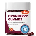 VEV Cranberry Gummies, XOS & 3B CFU Probiotics Per Serving, 90 Count | Cranberry Supplement for Women’s Wellness Support