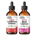 Cranberry Extract Tincture 4 fl oz & Red Clover Tincture 4 fl oz