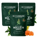 Betterbrand Mullein Chewable Gummies for Lung Cleanse and Detox, Respiratory Health Supplement, 2000mg Mullein Extract per Serving, 50:1 Extract - 90 Day Supply - Pear Flavored
