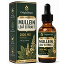 Origin Drops Mullein Drops for Lungs, Super Concentrated Herbal Liquid Formula with Plant-Based Ingredients, Natural Botanical Supplement for Daily Wellness Support, 2 Fl Oz