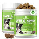 Liver Support for Dogs, Milk Thistle for Dogs - Detox, Metabolic, Dog Multivitamin Supplement for Liver and Kidney Support & Immune Health, 400 Soft Chews