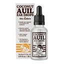 Coconut Auil Ear Drops - 100% Organic Coconut Oil - 1 fl oz | Ear Wax Softening Drops, Itchy Ear Relief for Adults & Kids, Post-Swim Salt Water & Sweat Care, Doctor Curated, USA