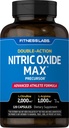 Fitness Labs Nitric Oxide Supplement | 3000mg | 120 Capsules | Nitric Oxide Pre Workout Athlete Formula | with L Arginine and L Citrulline | Triple Action | Non-GMO
