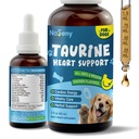 Taurine for Dogs Drops - Supports Heart & Vision, Vitality Health - 60ML | Dogs Taurine Liquid Supplement for Dogs with CoQ10, Omega-3, L-Carnitine, L-Arginine, Goji, Astragalus Root - Chicken Flavor