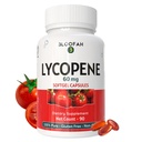 Lycopene Supplement for Men 60mg - from Natural Tomato Extract Lycopene Complex, Skin, Heart & Immune Support, Non-GMO and Gluten Free Carotenoid Supplement (90 Count (Pack of 1))