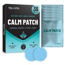 Calm Patches 36 pcs (Blue) – Relaxation & Stress Relief with GABA, Ashwagandha, L-Theanine, Passion Flower, Magnesium – Herbal Mood & Calm Support