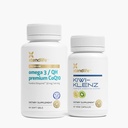 Xtendlife Healthy Gut Bundle - Omega 3/QH Premium CoQ10 & Kiwi-Klenz - for Digestion, Bloating, and Heart - 2 Item Bundle