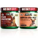 Better Dog Supplements Gut & Immune Wellness Bundle by Cesar Millan – Dog Digestive Support + Immune Support for Dogs – Natural Herbal Powder for Gut Health, Stool Quality & Daily Wellness – 4oz Each