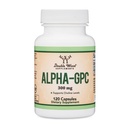 Alpha GPC Choline 600mg, Cognitive Memory + Focus Support, 120 Capsules | Brain, Memory + Focus Supplement, Acetylcholine Precursor, 300mg Active Choline per Capsule, Pre-Workout, Third Party Tested