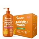 Zesty Paws Wild Alaskan Omega-3 Blend Pollock + Salmon Oil for Dogs + Probiotic Powder for Dogs