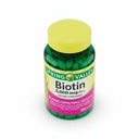 Biotin 5000 mcg 120 Softgels – High Potency Biotin Supplement, Vitamin B7 for Hair Skin Nails Vitamins for Women, Vitaminas para el Cabello (Pack of 1)