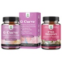 Bundle of G-Curve Butt and Breast Support Capsules - Horny Goat Weed Muira Puama & Maca Root and PMS Support Supplement for Women – Hormone Balance with DIM, Chasteberry, Black Cohosh & Ashwagandha