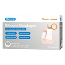 Hysimedy Silicone Bandages for Sensitive Skin Variety Pack Large and Small | 60 Count Knee Latex Free Hypoallergenic Breathable Long-lasting Assorted Size Adhesive Bandages for Wounds Geriatric Children